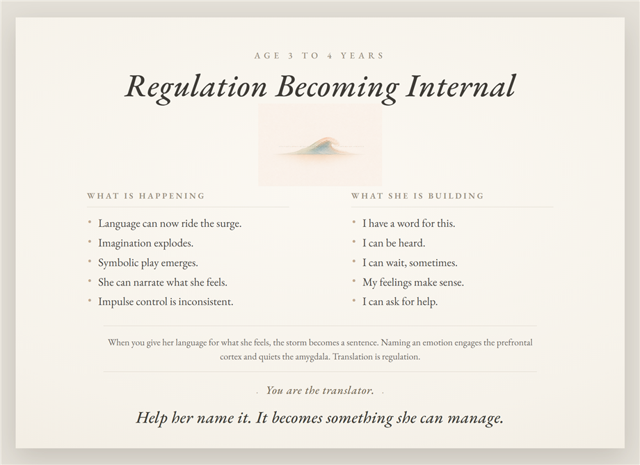 Poster 06 — Regulation Becoming Internal, age 3 to 4
